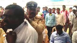 Kolar Congress candidate KH Muniyappa  humiliated by voter protester thrown out of meet