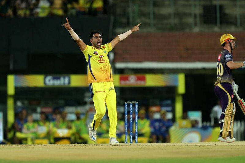 1. Deepak Chahar's inspired performance:   Chahar continued his fine form in the IPL this season. The Chennai Super Kings pacer sent back three powerhouses of the KKR batting line-up — Chris Lynn, Robin Uthappa and Nitish Rana with just nine runs on the board. This proved to be body blow for the Kolkata franchise and they never recovered. It all well downhill from there for KKR as they kept on losing one wicket after another. Chahar has been identified as the pace spearhead of the defending champions.