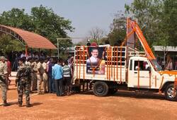 Funeral procession of BJP MLA Bhima mandavi