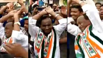 Karnataka Congress minister performs 'nagin dance' to woo voters
