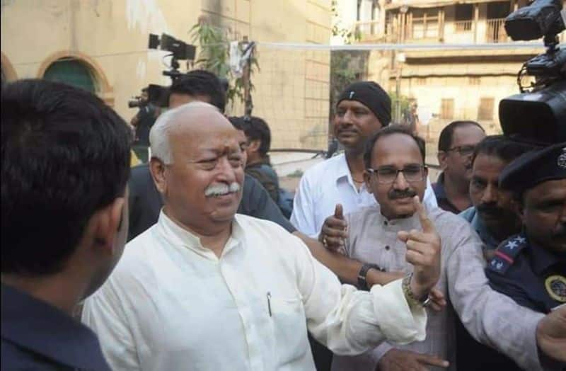 RSS Top brass including Mohan Bhagwat voted at Nagpur.