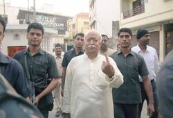 RSS Top brass including Mohan Bhagwat voted at Nagpur