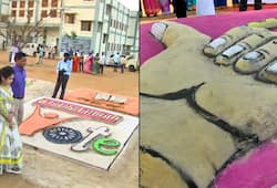Voter awareness: Lengthiest gallery of sand sculptures in Tamil Nadu