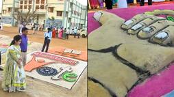 Voter awareness: Lengthiest gallery of sand sculptures in Tamil Nadu