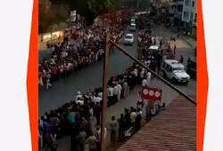 Long queues for PM Modi in Bengaluru