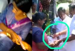 Palaniswami caught distributing money; Paneerselvam supporters follow same strategy