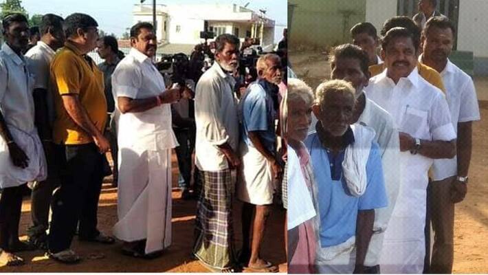 DMK mass vote bank Edappadi Palanisamy's village vote booth DMK mass vote bank Edappadi Palanisamy's village vote booth