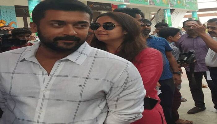 actor surya give the statement for jyothika tanjour speech issue