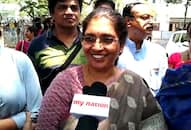 Tejaswini Ananth Kumar casts her vote Bengaluru