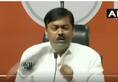 shoe hurled on BJP Spokesperson during press conference