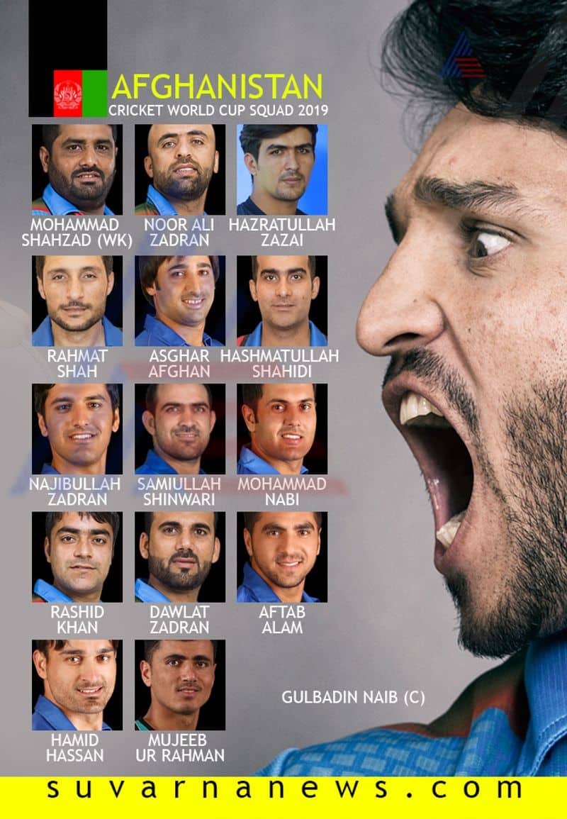 Afghanistan squad announced for ICC Cricket World Cup 2019