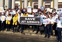 Jet Airways employees stage protest in Bengaluru's Town Hall