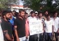 Raichur: Youths cast vote wearing black cloth, protest murder of engineering student