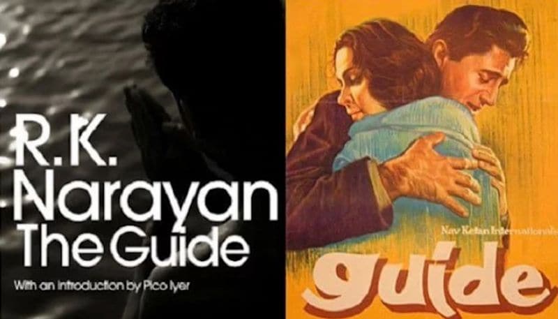 Guide - Guide: Bollywood classic movie Guide stars Dev Anand and Waheeda Rehman was from the critically acclaimed novel by the same name The Guide. Written by Padma Vibhushan winner RK Narayan, who also gifted us the world of Malgudi Day.