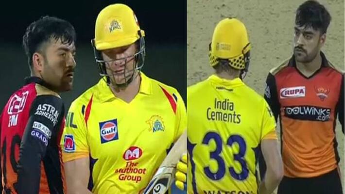 shane watson vs rashid khan clash video shane watson vs rashid khan clash video