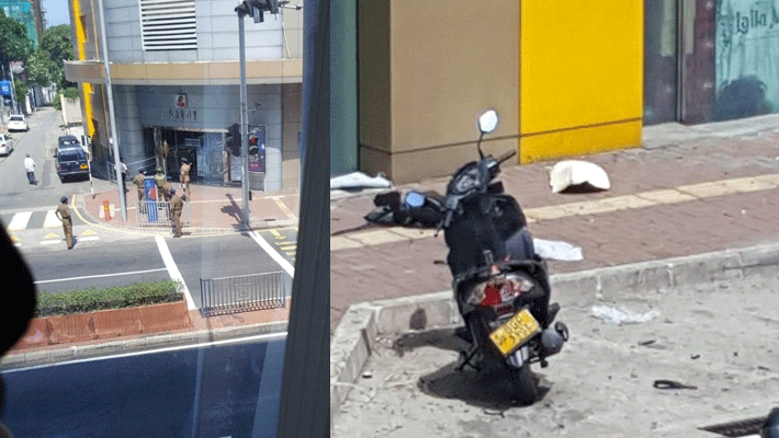 Sri Lanka police carry out controlled explosion Sri Lanka police carry out controlled explosion