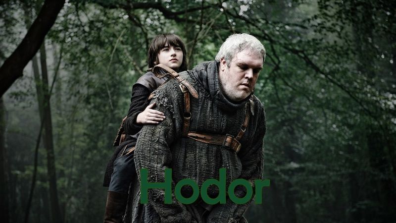 “Hodor”– Game of Thrones has rarely witnessed a more loyal character than Hodor. Though that wasn’t his name but a perversion of the phrase 'hold the door'. His name was taken 101 times till now in the series.