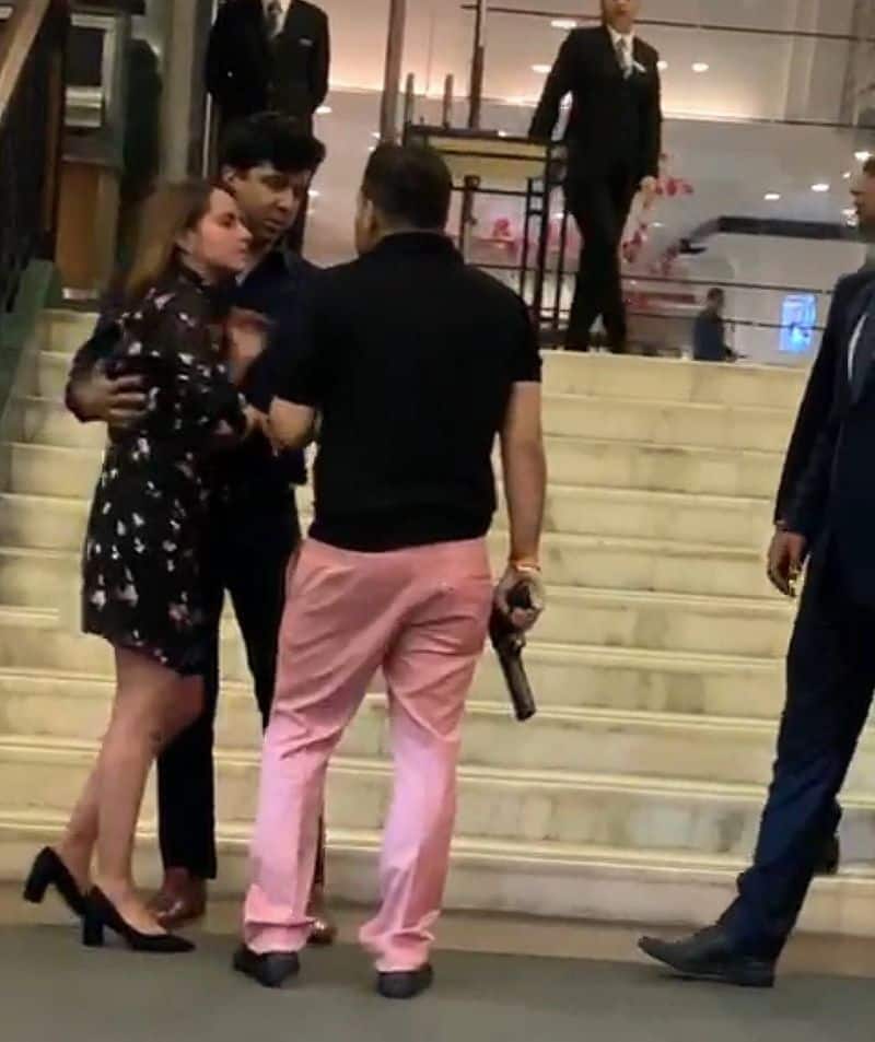 Bad boys wear pink too. Former BSP MP's son Ashish Pandey brandished a pistol at guests in the foyer of Hyatt, New Delhi after a fight. The video of the incident went viral. After the fiasco, Hyatt has a strict no-pink pants policy. Jk, but they should.