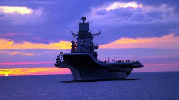 India deploys INS Vikramaditya in Arabian Sea amid China Pakistan naval drill India deploys INS Vikramaditya in Arabian Sea amid China Pakistan naval drill