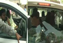 Tmc worker attacked destroyed babul supriyo car in asansol seat in voting, paramilitary forces deployed