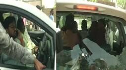 Tmc worker attacked destroyed babul supriyo car in asansol seat in voting, paramilitary forces deployed