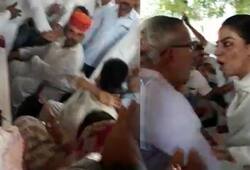 Congress MLA threaten to party worker in public rally