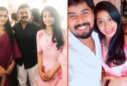 Dileep, Meera Jasmine together attend wedding at Ernakulam (In Pictures)