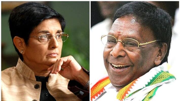 congress demands resignation of Kiran Bedi congress demands resignation of Kiran Bedi