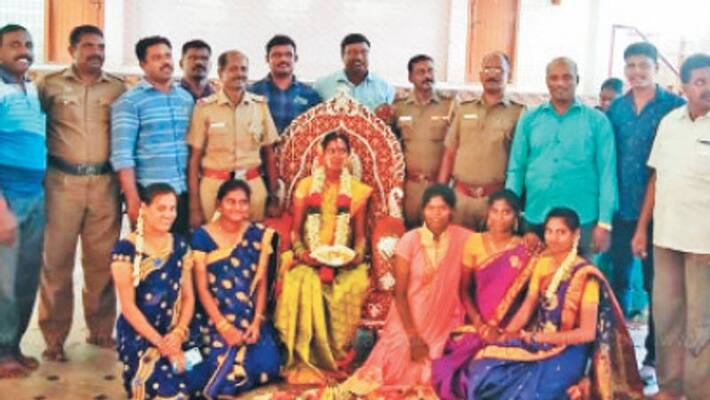 valaikappu programme done in police station valaikappu programme done in police station