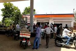 Congress workers was trying to rob petrol pump
