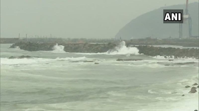 Visuals showing strong winds hitting Visakhapatnam as Cyclone Fani makes landfall in Odisha's Puri.