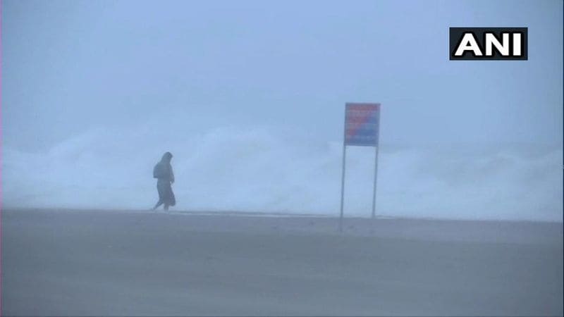 Visuals from Jagatsinghpur district's Paradip in Odisha. The region is on high alert as cyclone Fani makes landfall.