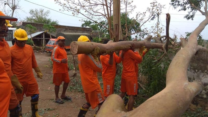 Relief operation by NDRF (National Disaster Response Force) is underway in Andhra Pradesh’s Kotturu Mandal of  Srikakulam, which received rain and experienced strong winds on Friday.