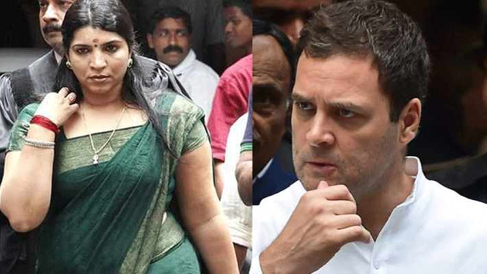 Saritha Nair to contest against Rahul Gandhi in Amethi Saritha Nair to contest against Rahul Gandhi in Amethi