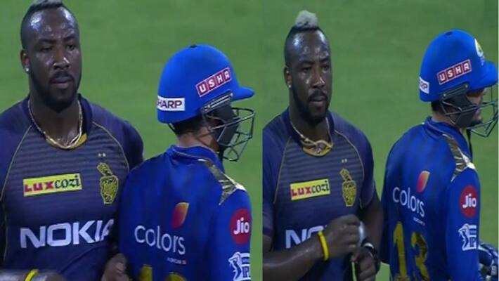 andre russell got angry on mumbai indians opener de kock andre russell got angry on mumbai indians opener de kock
