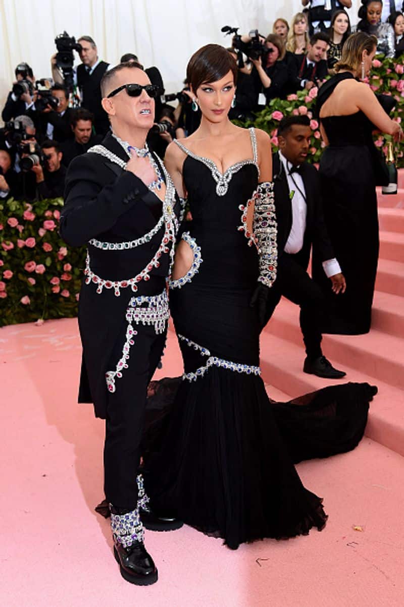 Jeremy Scott and Bella Hadid attend The 2019 Met Gala Celebrating