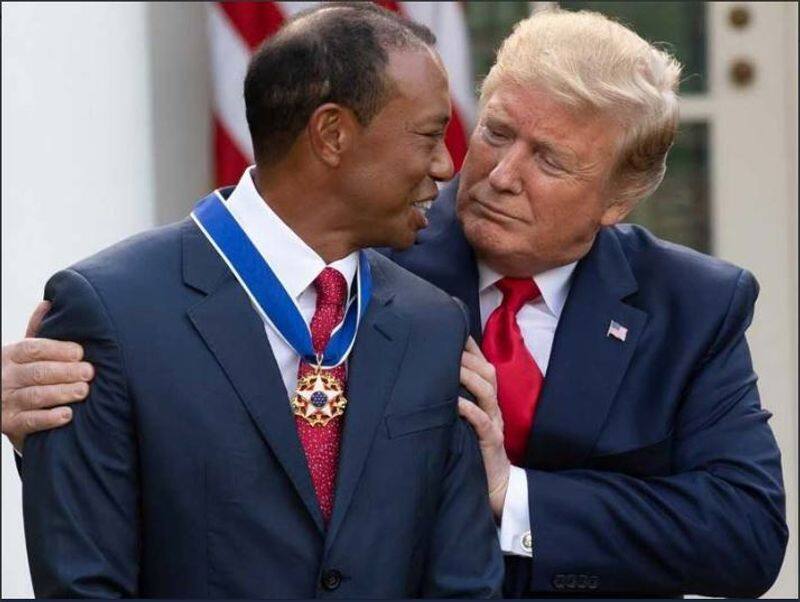 Donald Trump Awards Presidential Medal Of Freedom To Golfer Tiger Woods
