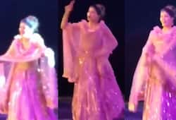 sapna choudhary dance video in pink lehenga goes viral on internet