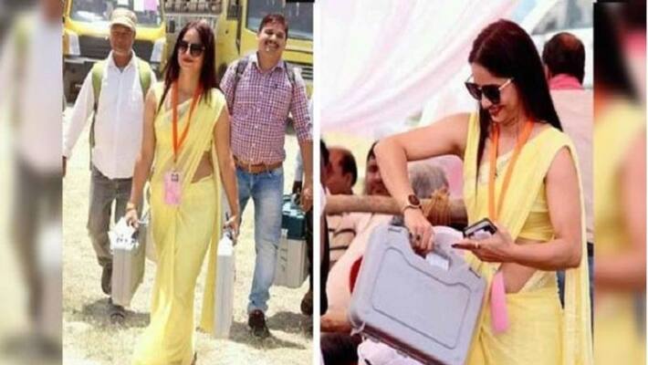 Details About Yellow Saree Lady Election Officer Details About Yellow Saree Lady Election Officer