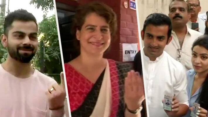 6th Loksabha election heavyweight candidates cast vote 6th Loksabha election heavyweight candidates cast vote