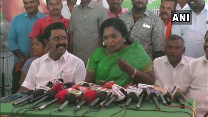 DMK bharathi commends against tamilisai DMK bharathi commends against tamilisai