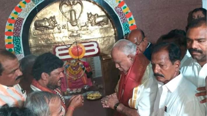 yadiyurappa sworn as cm, congress mla visits tirumala yadiyurappa sworn as cm, congress mla visits tirumala