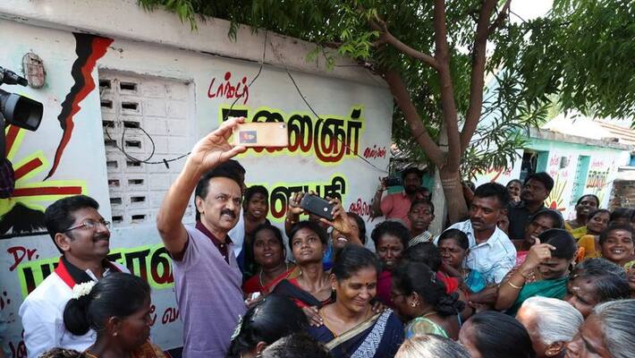 MK Stalin street campaign MK Stalin street campaign