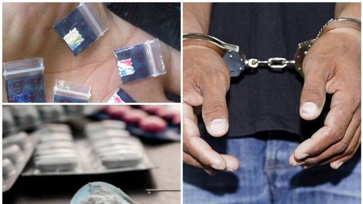 youth arrested with LSD stamps and drug tablets in thiruvananthapuram youth arrested with LSD stamps and drug tablets in thiruvananthapuram