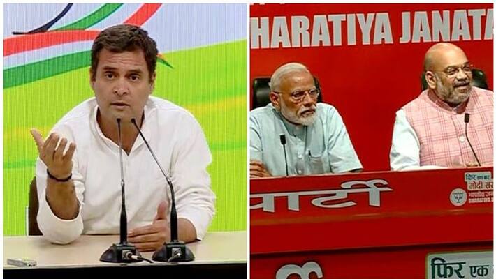 modi amitsha and rahul gave press meet in delhi modi amitsha and rahul gave press meet in delhi