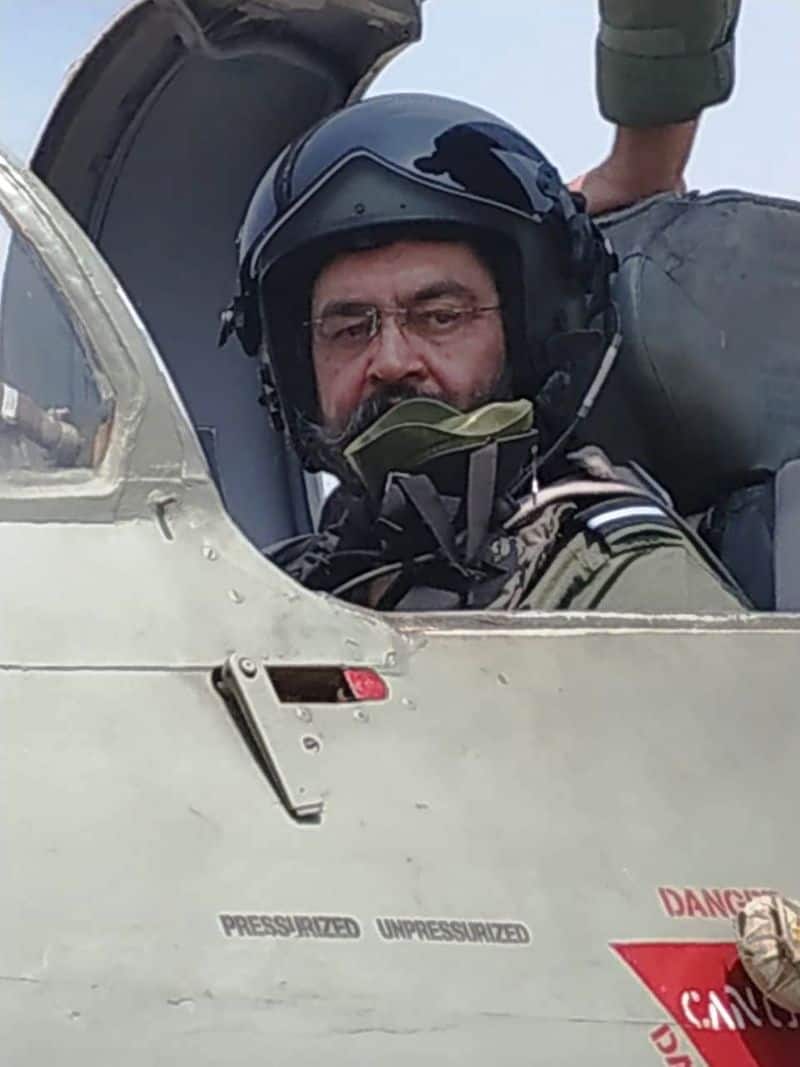 BS Dhanoa earlier flew the same fighter jet in 2017, but  at Uttarlai, a forward base in Rajasthan.