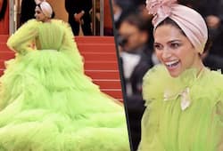 Cannes 2019: Deepika Padukone adorns a parrot look in ruffled lime green gown