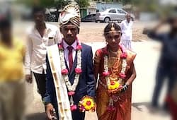 Chincholi by-poll: After tying the knot, groom rides bike and casts his vote