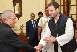 Rahul Gandhi met former president Pranab Mukherjee before the election result