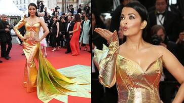 Cannes 2019: Aishwarya Rai turns into golden mermaid, dons fish-cut dress